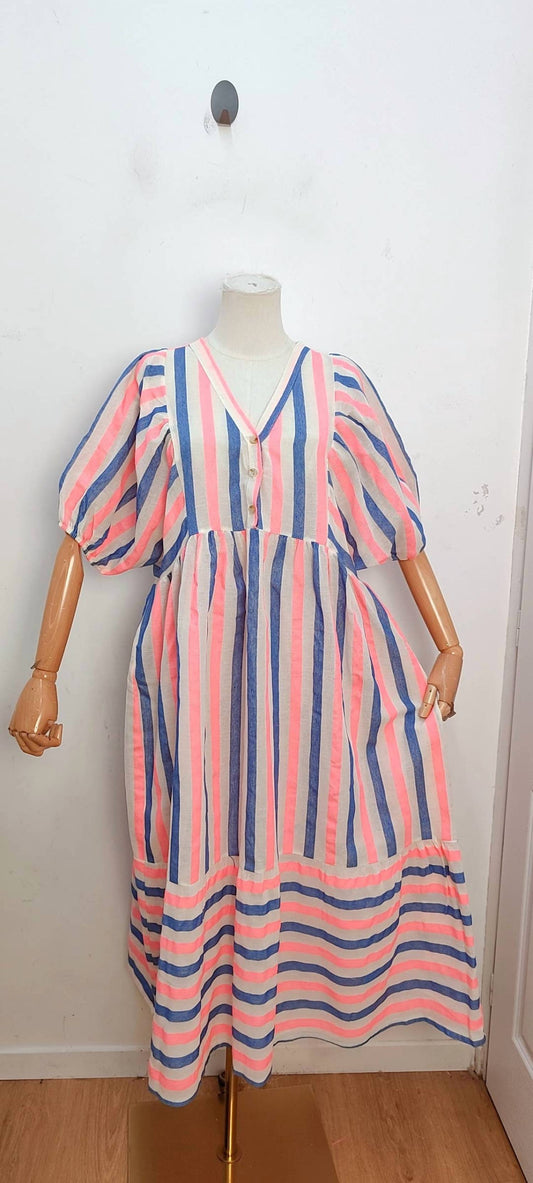 Women's Long Striped Summer Dress