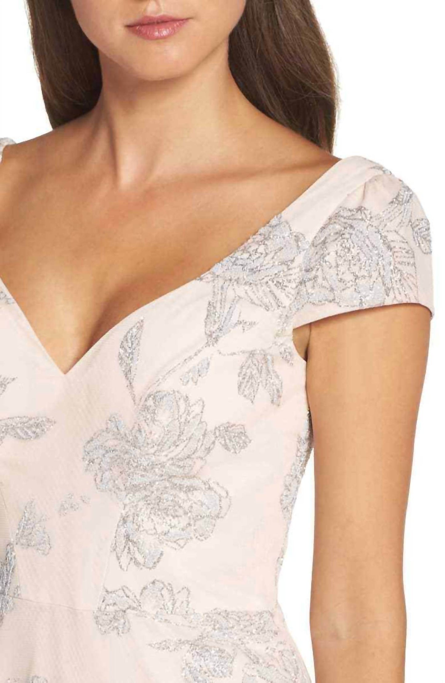 Hayley Paige - Blush Glitter Tulle Mermaid Dress - Rack Hunt -