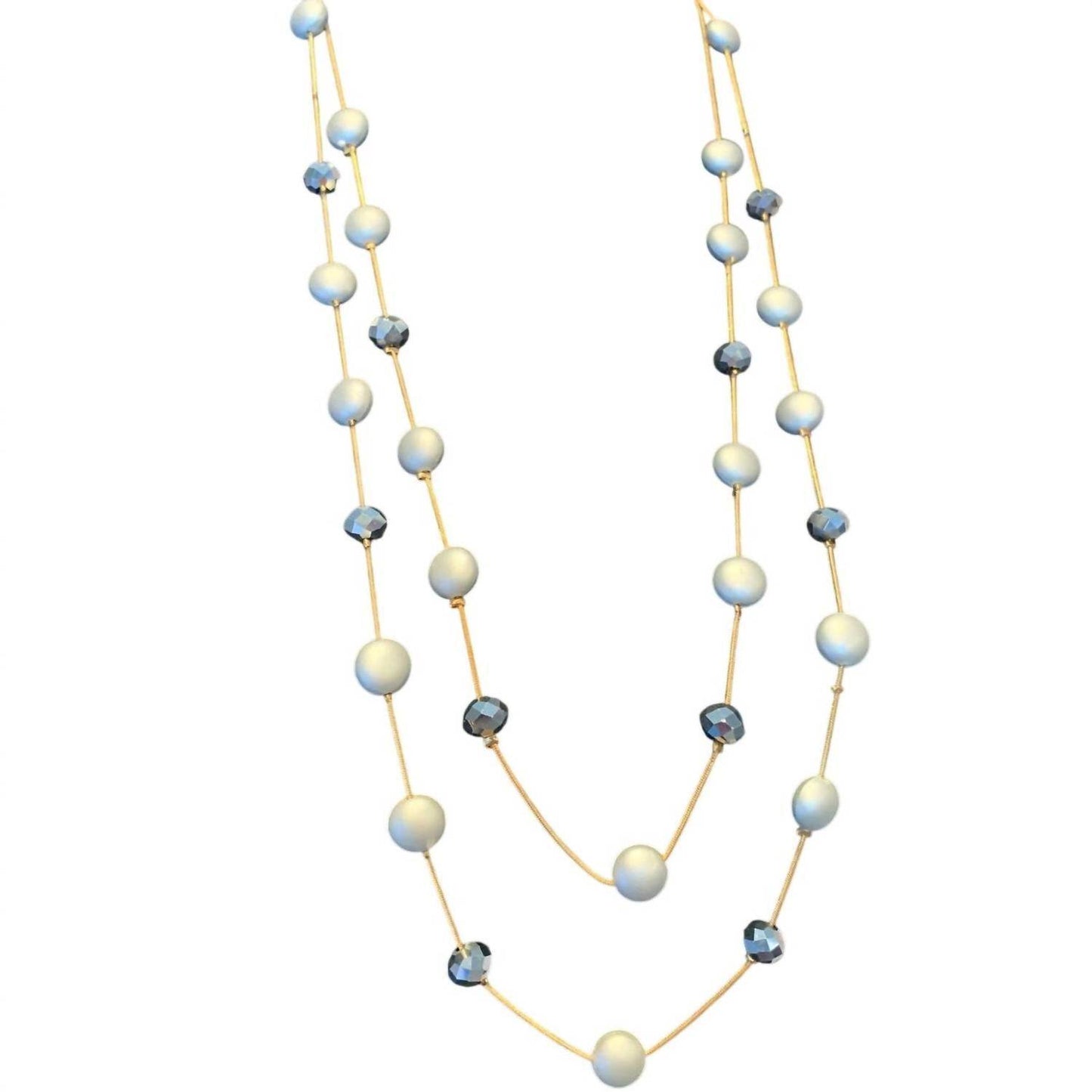 Must Haves by Paula - 4-pc Shiny Waterfall Beaded Opera Length Necklace - Rack Hunt -