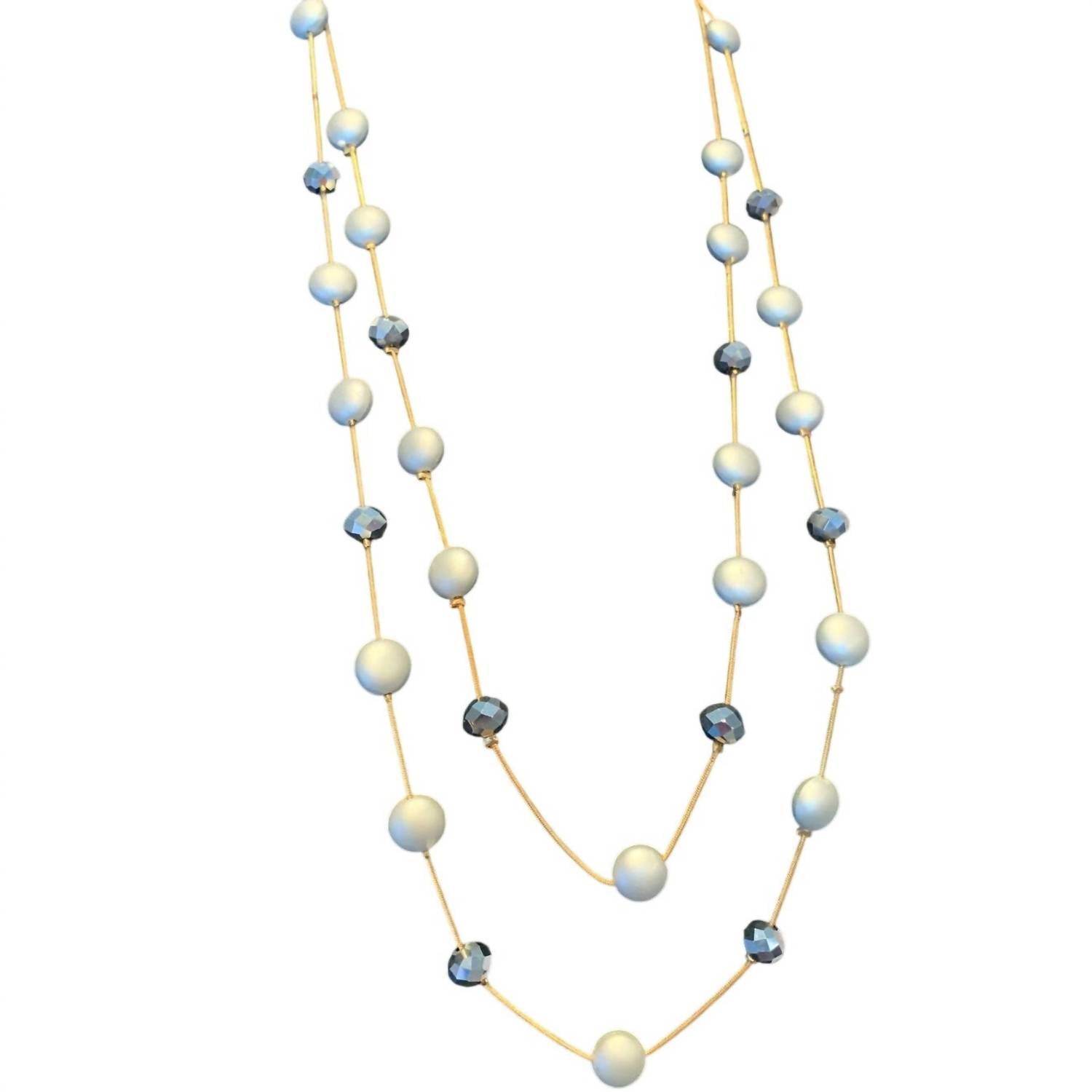 Must Haves by Paula - 4-pc Shiny Waterfall Beaded Opera Length Necklace - Rack Hunt -