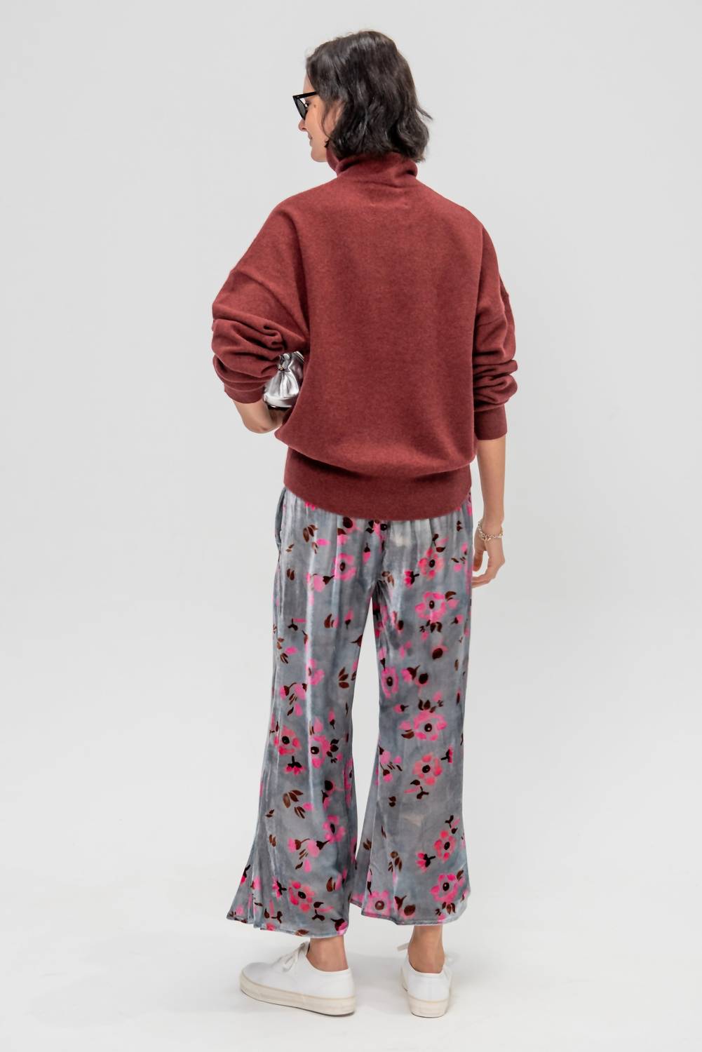 Velvet Wide Leg Pants