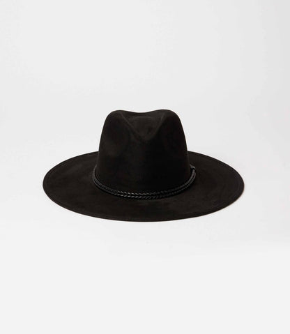 Women's Braided Trim Fedora Hat