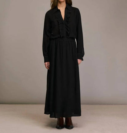 Flared Jabo With Elasticated Waist Skirt