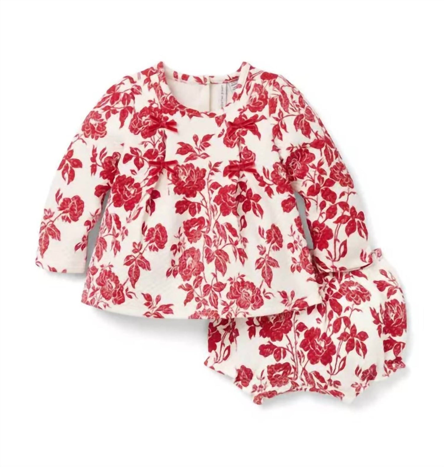 Girl's Floral Bow Set