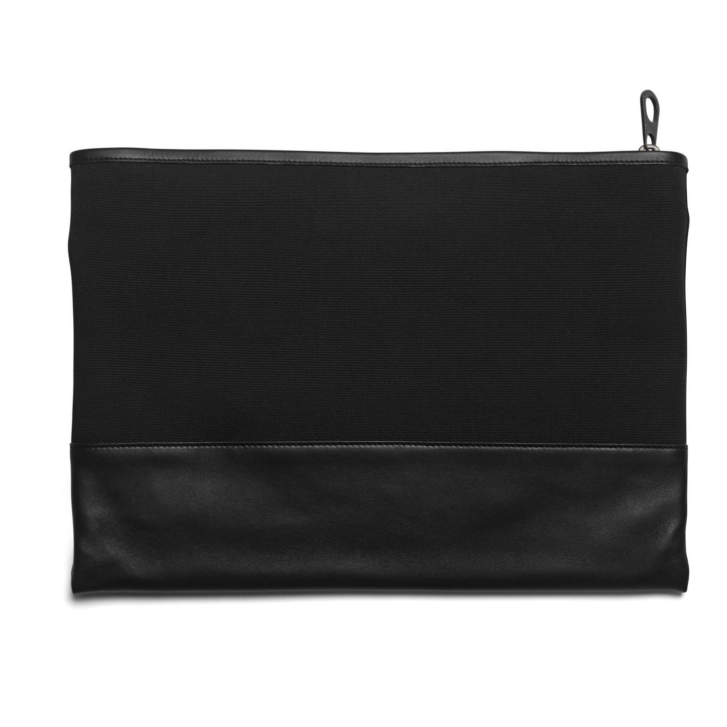 Unisex - Intrecciato Leather And Canvas Clutch