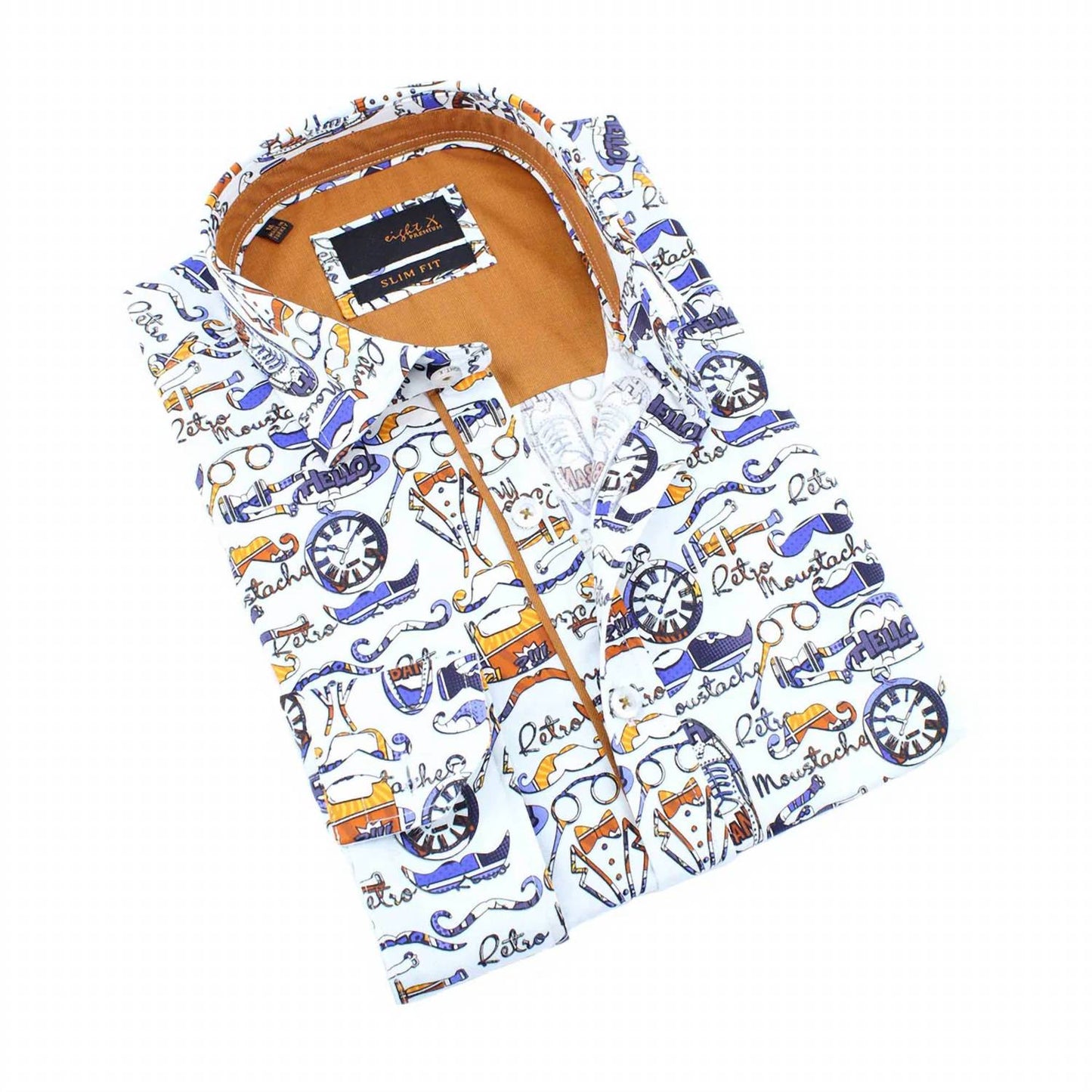 Gentleman's Print Button Down Shirt