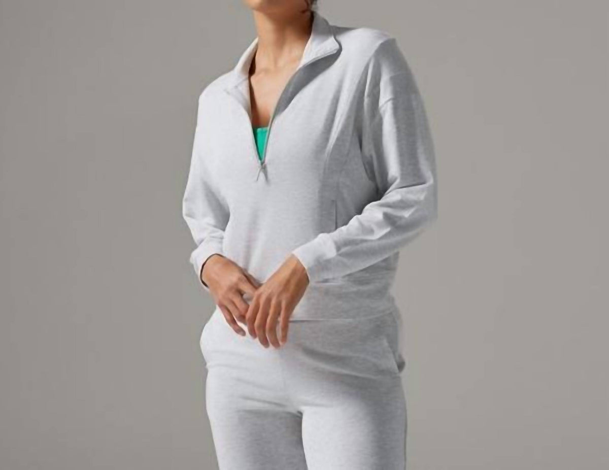 3/4 Zip Cozy Fleece Pullover Sweater