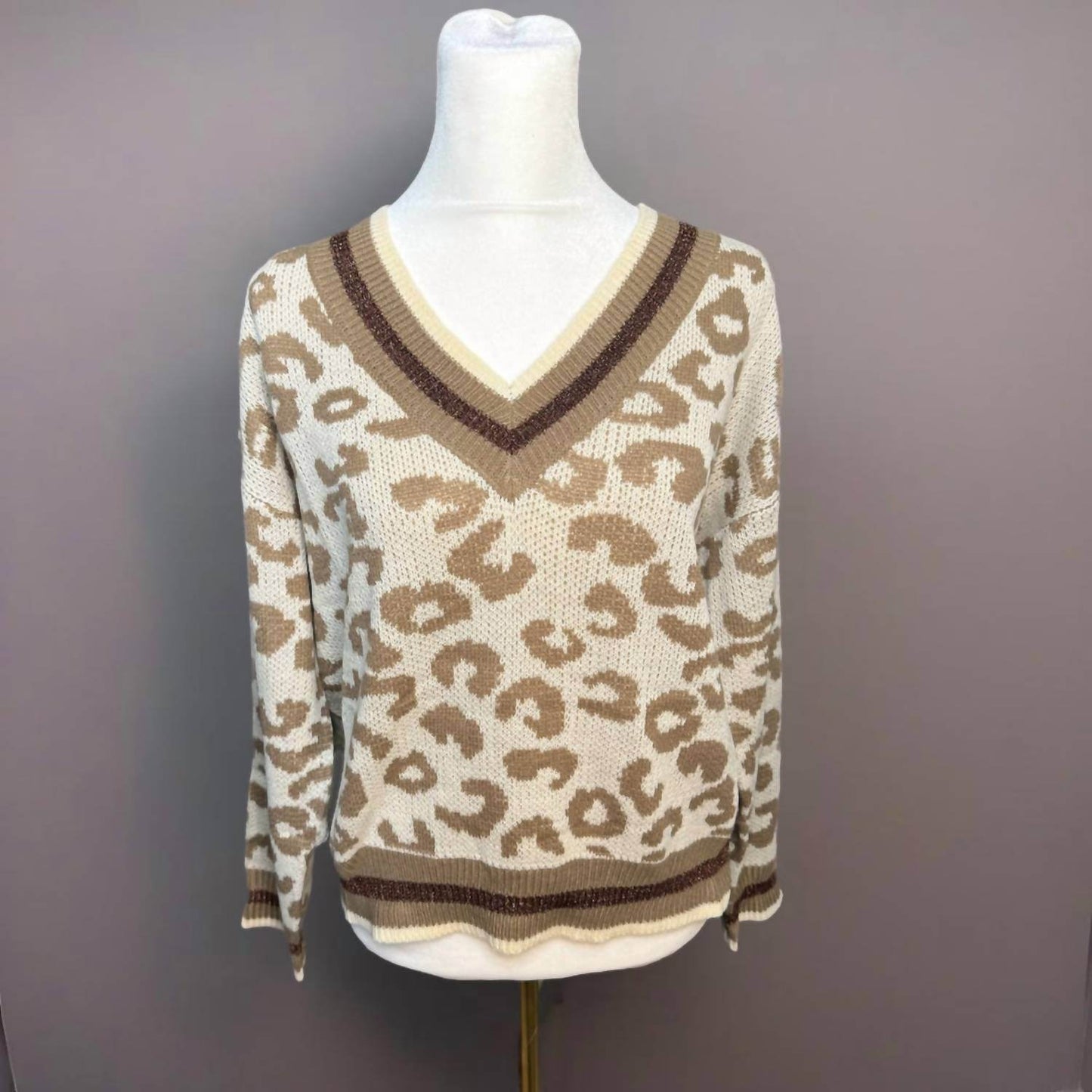Funkitribe - Animal Print Light Knit Winter Sweater - Rack Hunt -