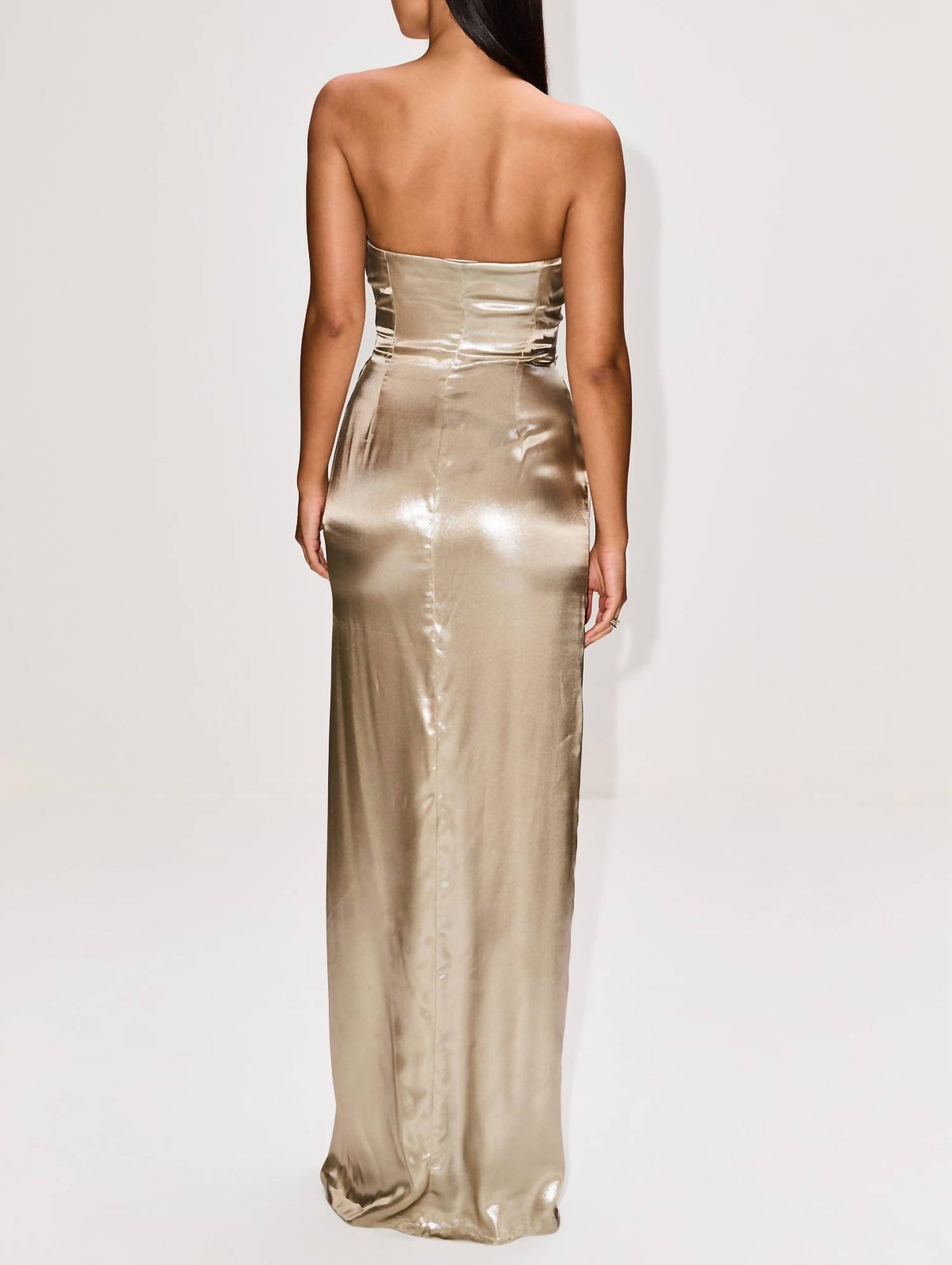 Laminated Bandeau Dress