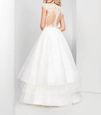 Organza And Lace Ball Gown
