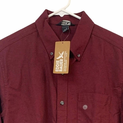 Men's Long Sleeve Button Up Cotton Field Flannel Shirt