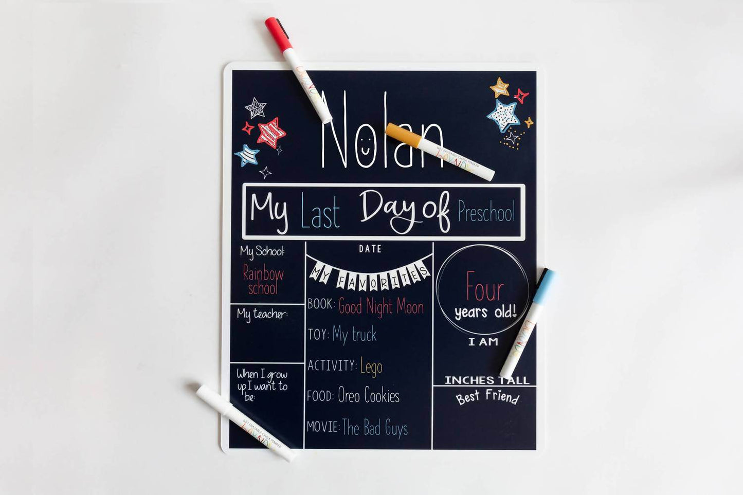 Beyond Measure Boards - Back to School Erasable Board + White Marker - Rack Hunt -