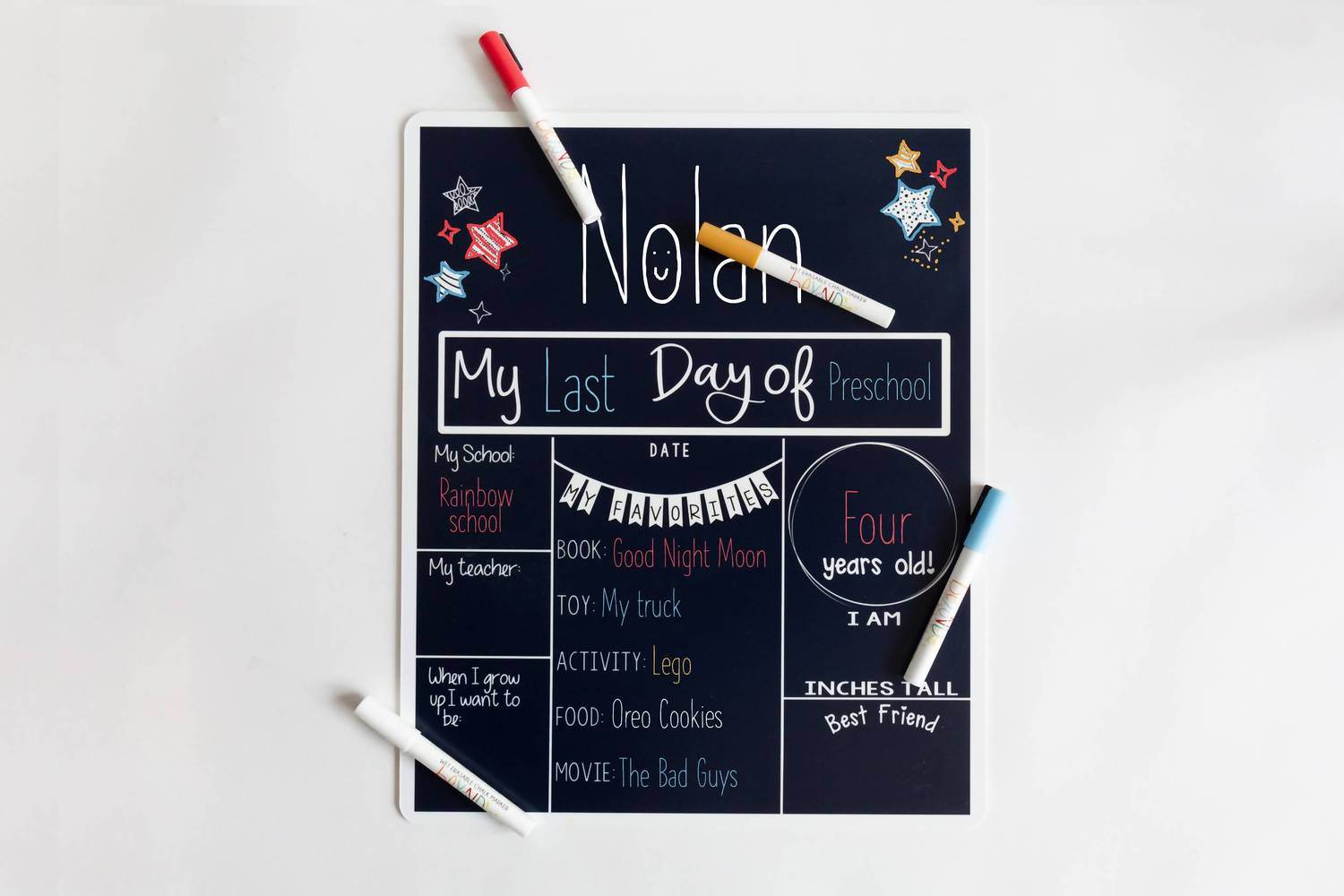 Beyond Measure Boards - Back to School Erasable Board + White Marker - Rack Hunt -