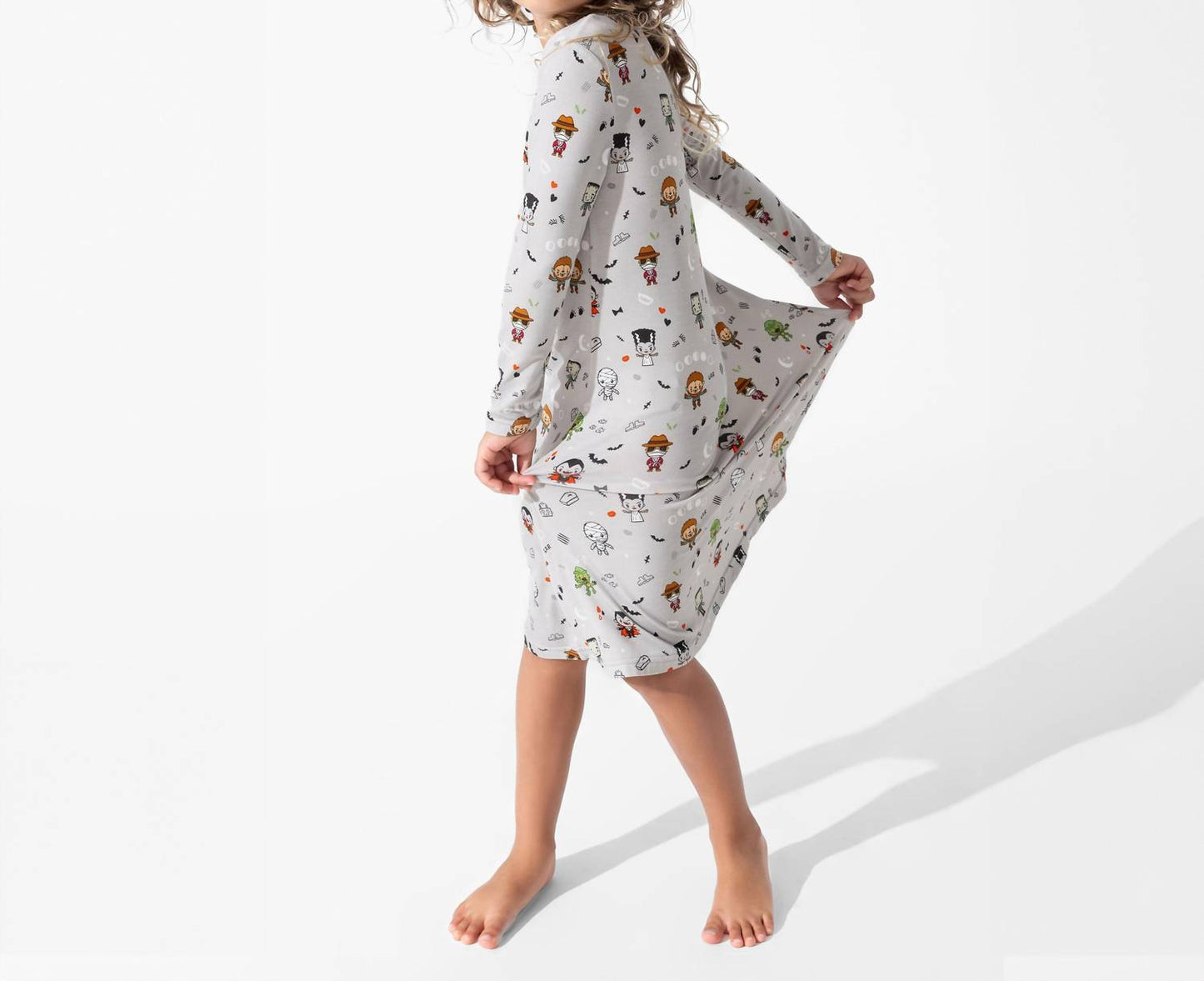 Little Monsters Bamboo Long Sleeve Dress