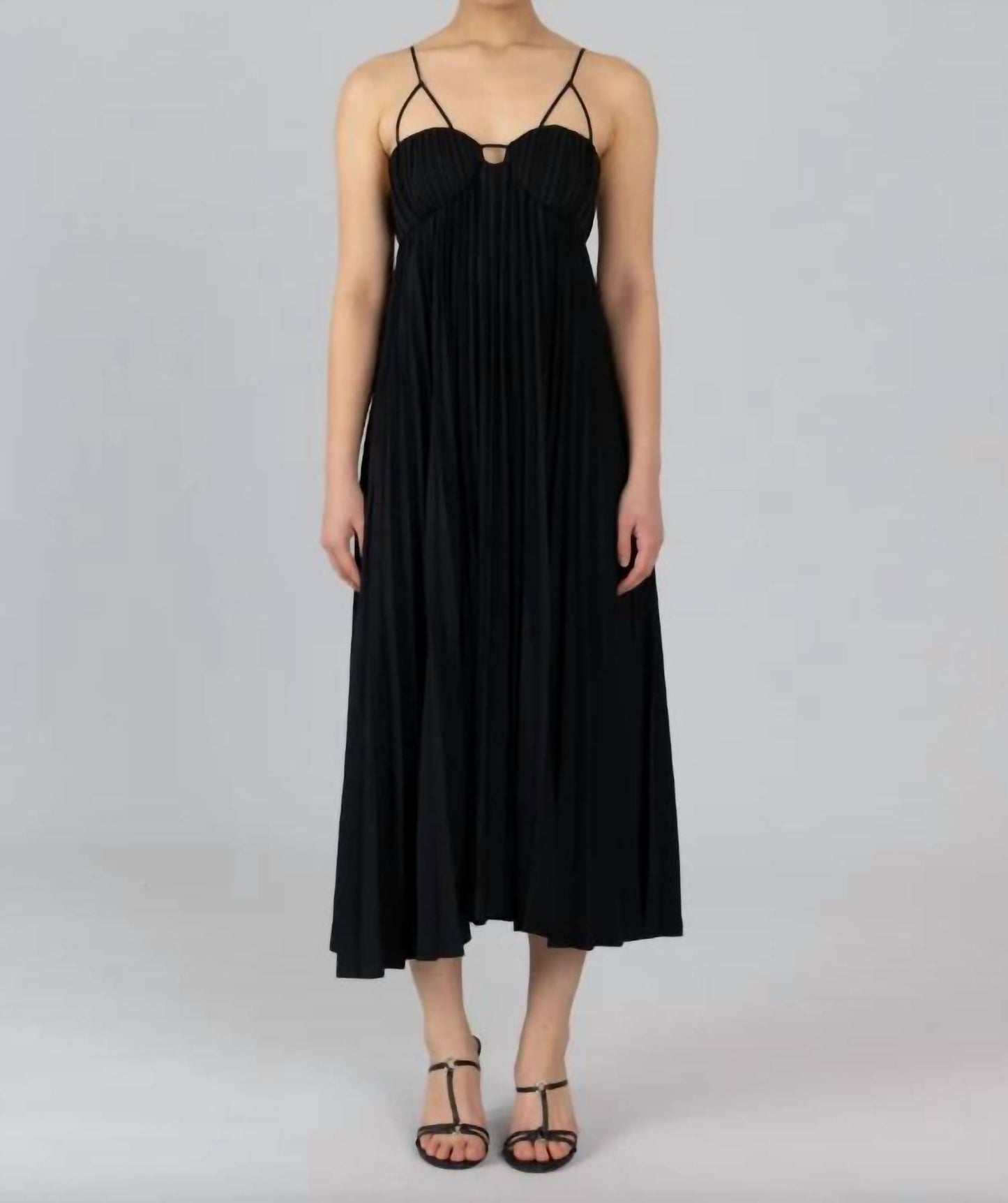 Women's Pleated Slip Dress