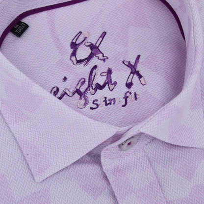 Geo-shapes Button Down Jacquard Shirt