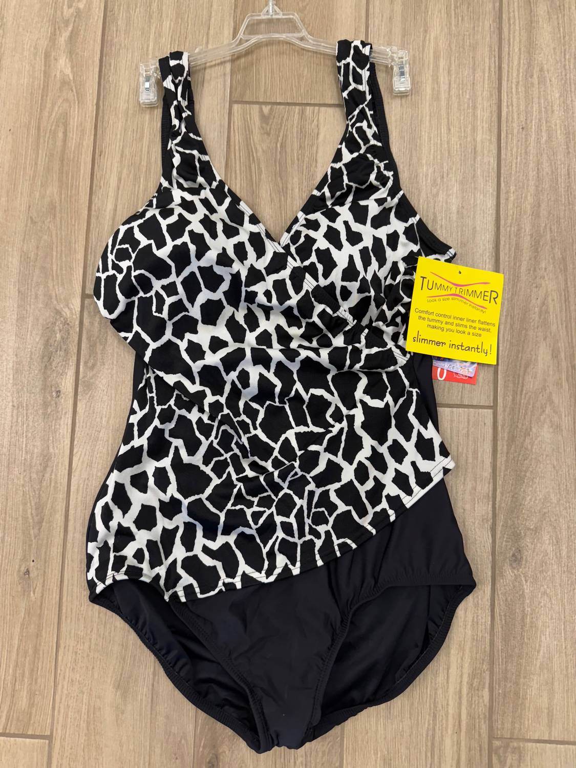 Ceeb USA - Women's V-neck One-piece Swimsuit With A Tummy Trimme - Rack Hunt -