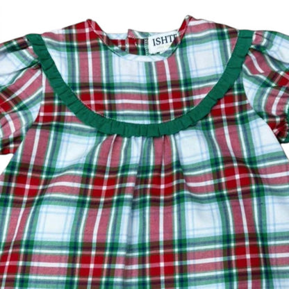Girls Plaid Bloomer Set