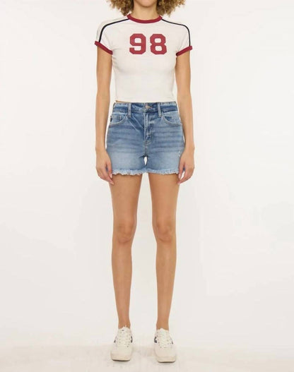 High Rise Mom Shorts