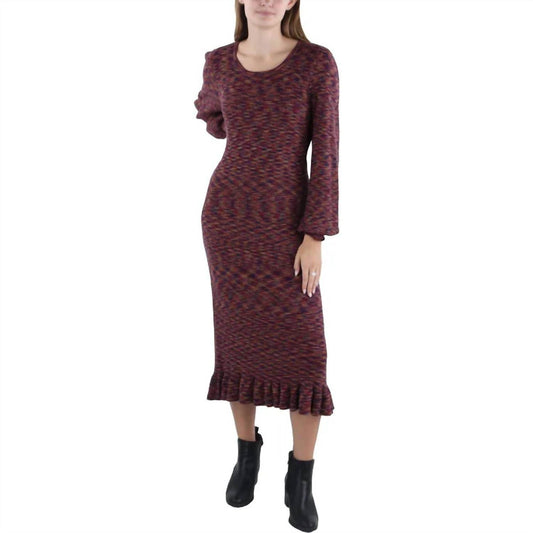 The Crystal Kobe - Space Dye Midi Sweater Dress - Rack Hunt