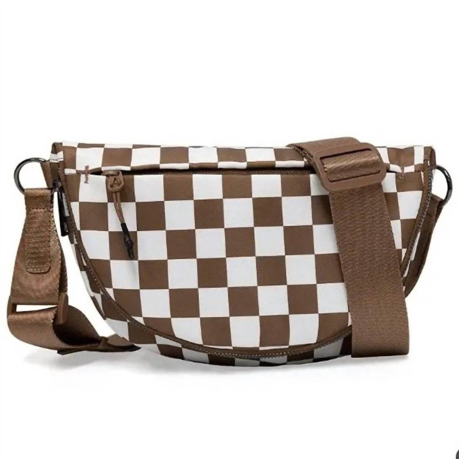 The Lyrical Spirit - Women's Checkered Nylon Fanny Pack Sling Bags - Rack Hunt -