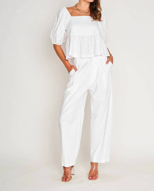 Gemma High-low Peplum Top