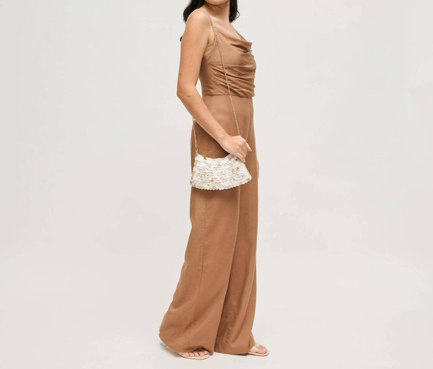 Women's Opalite Iridescent Disc Evening Bag