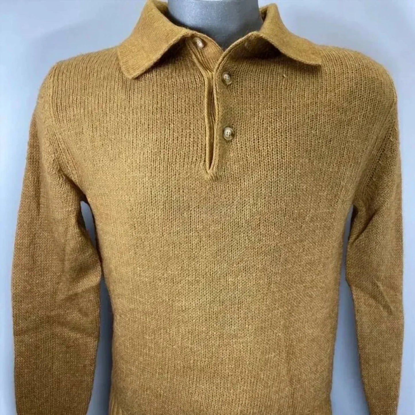 Tintoria Mattei - Men's Wool Alpaca Blend Collared Sweater - Rack Hunt