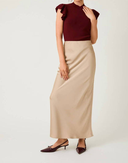 Satin Bias Skirt