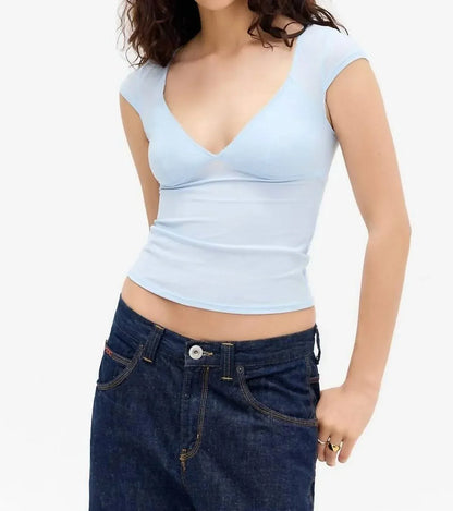 BDG - Je T'aime Cap Sleeve Basic T-shirt - Rack Hunt