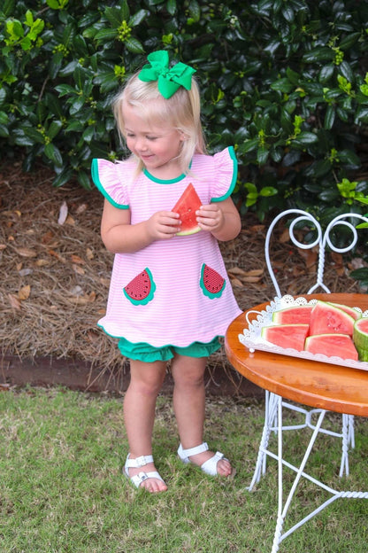 Girls One In A Melon Bloomer Set