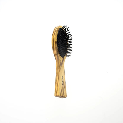 Koh-I-Noor Beauty USA - Women's Zebrano Wood Nylon Pin Hair Brushes - back view - Rack Hunt