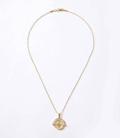 Women's Compass Swivel Pendant Necklace