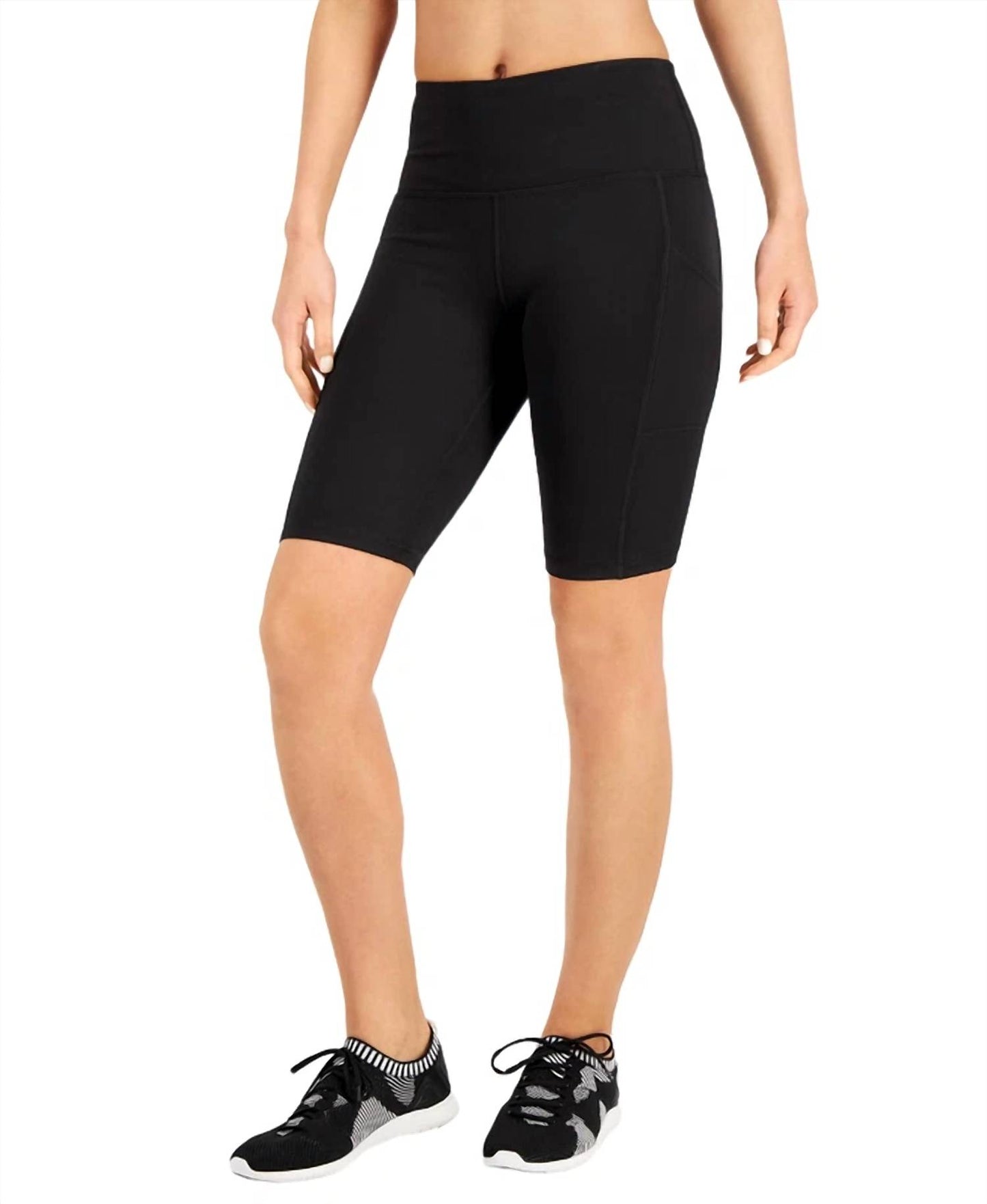 Ideology Womens Activewear Side-Pocket Bike Shorts