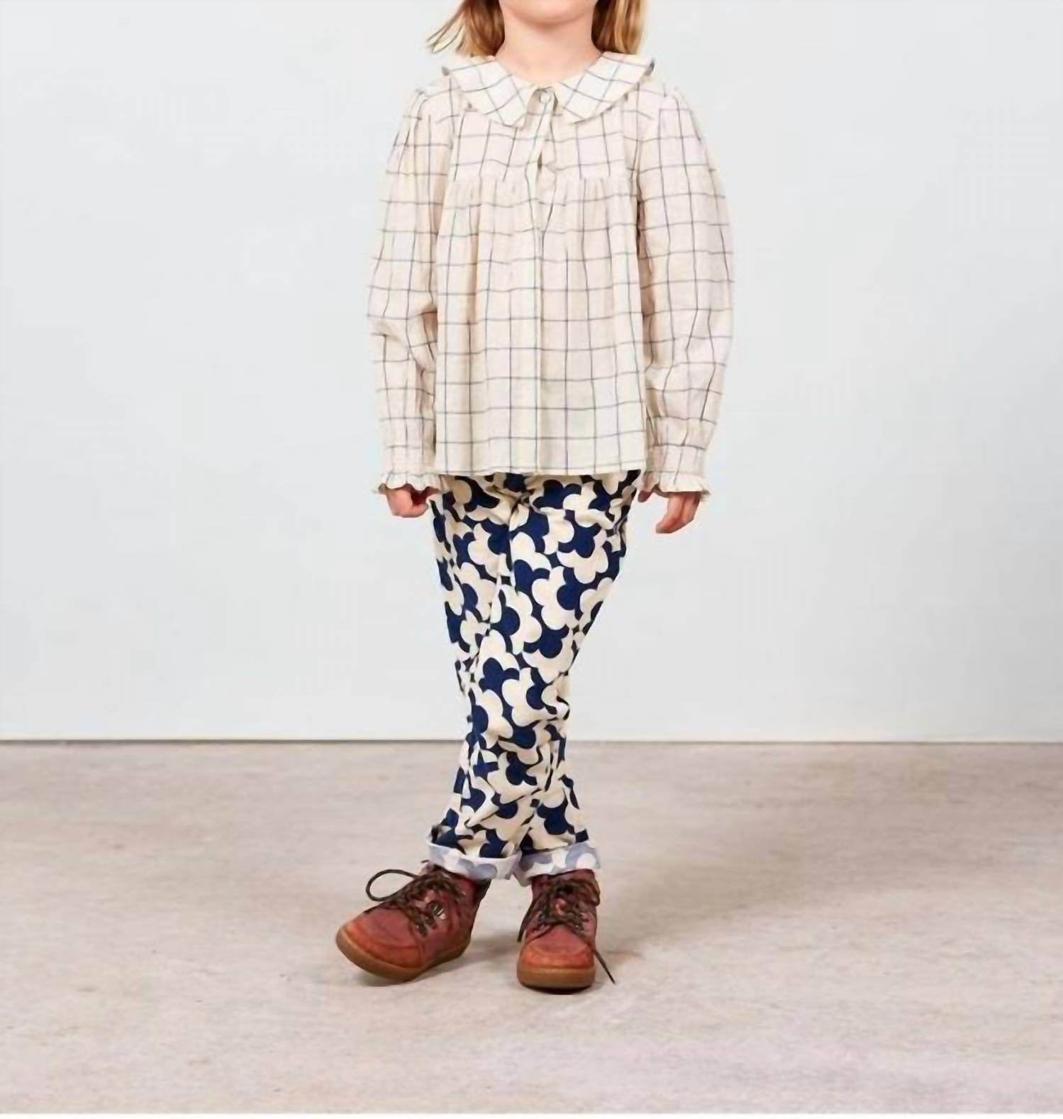 Arsène et les Pipelettes - Emilie Crepe Check Blouse - Rack Hunt -