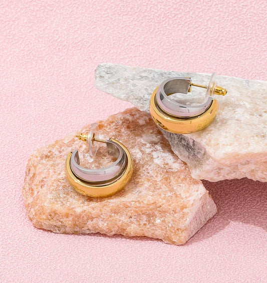 Women's Fusion Hoops Earrings