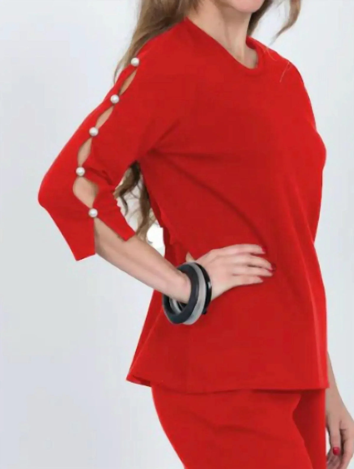 Peekaboo - Pearl Detail Top - Rack Hunt