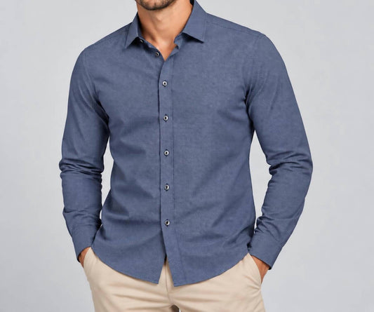 Tailored Fit Long Sleeve Button Up
