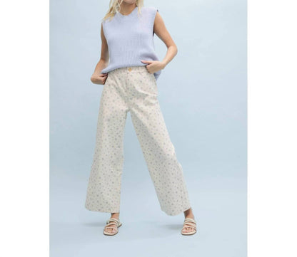 Women's Lulu Floral Print Wide Leg Pants