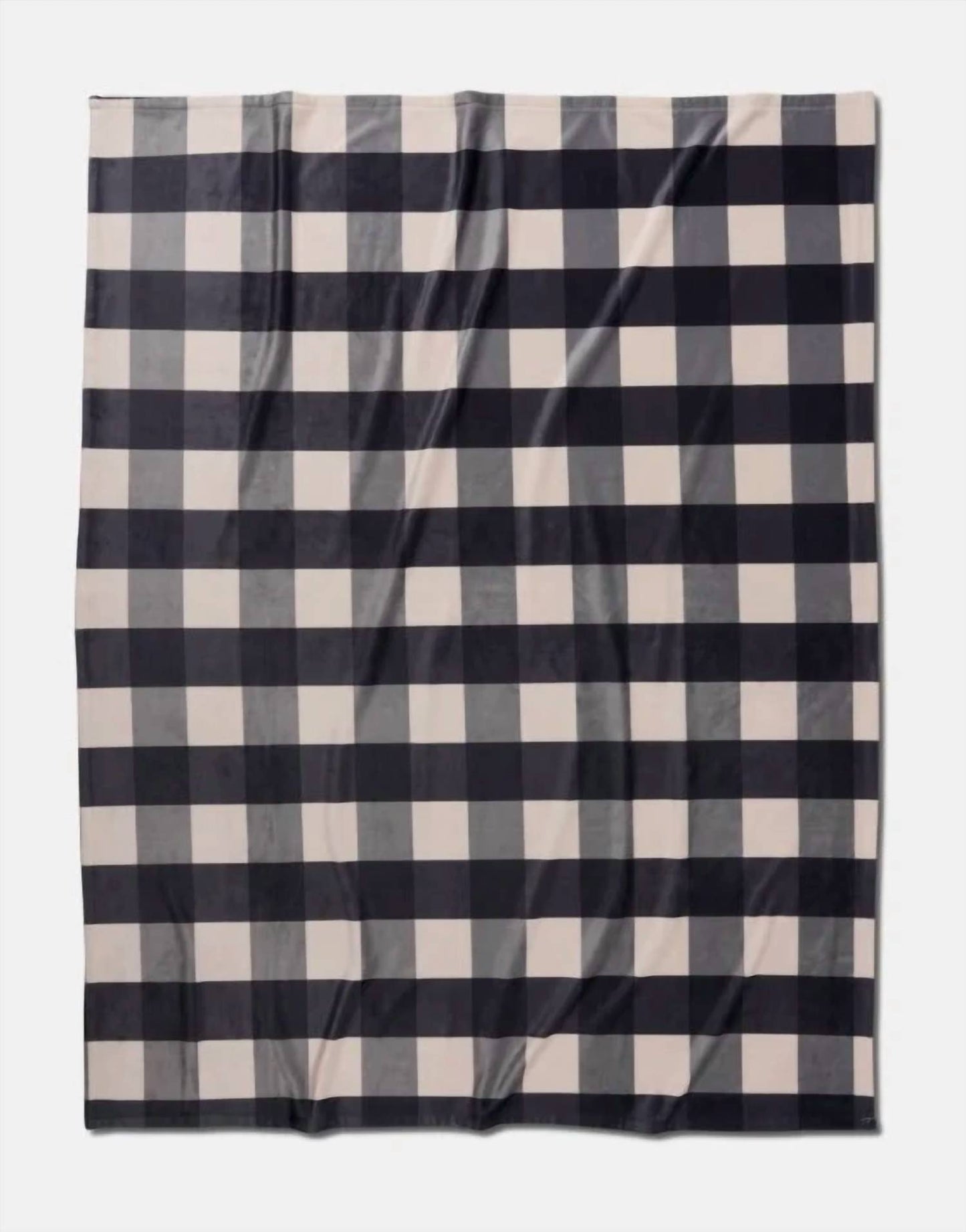 Snowy Gingham Blanket