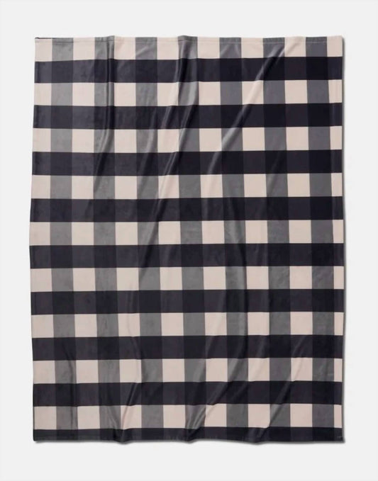 Snowy Gingham Blanket