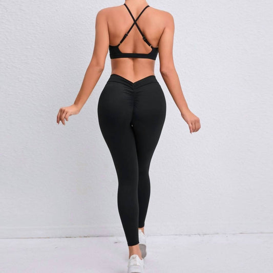 Rockstar Peach - Pull On V Back Leggings - Rack Hunt -