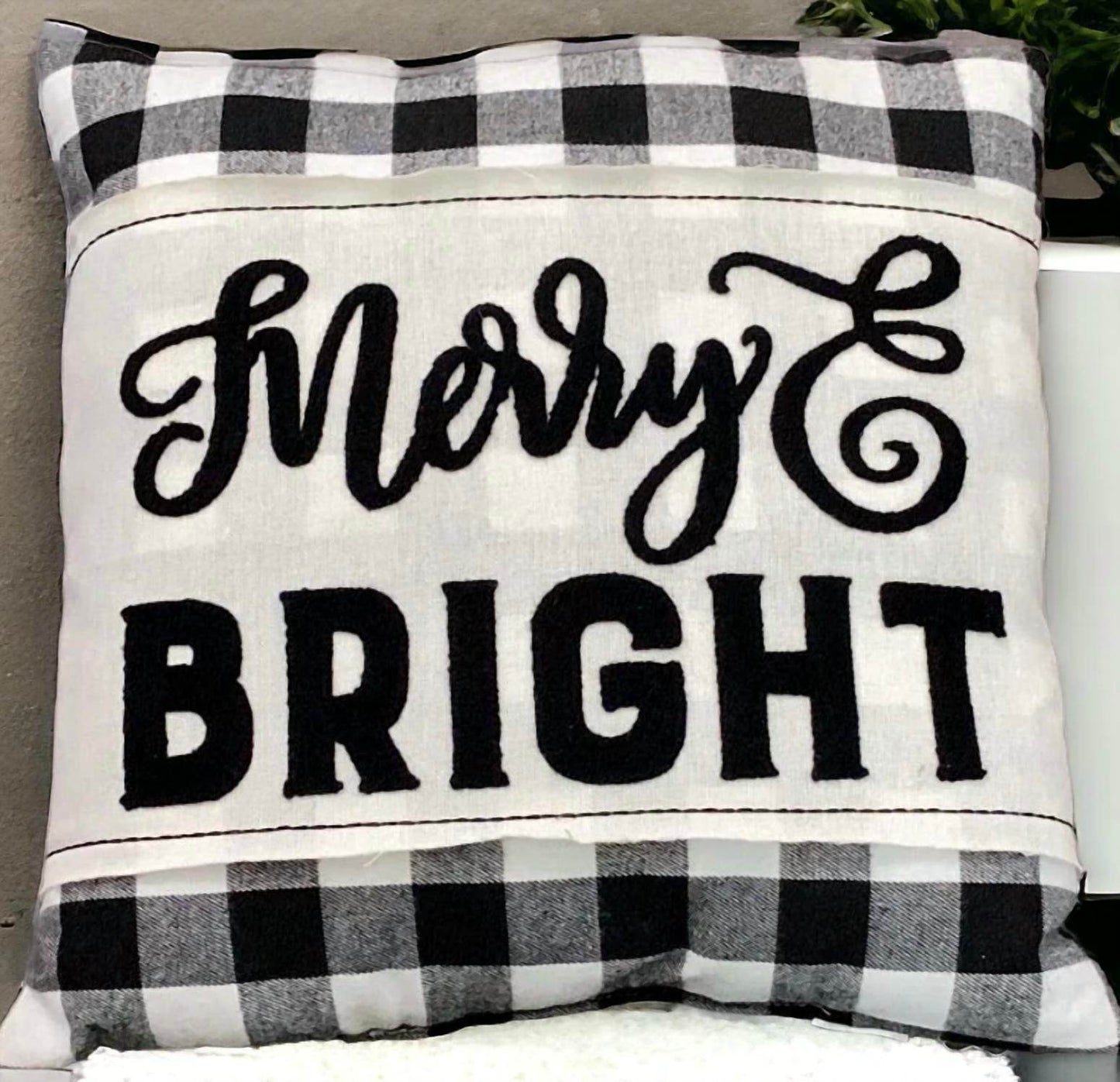Burton + Burton - Merry & Bright Plaid Throw Pillow - Rack Hunt -