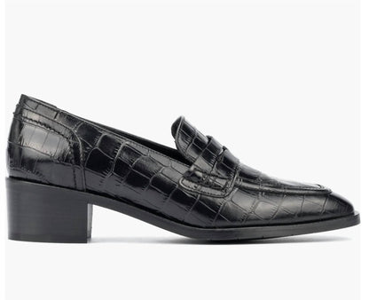 Women's Riya Croc Embossed Penny Loafer