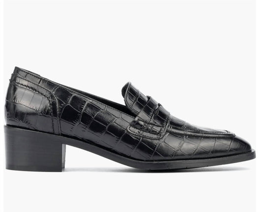 Women's Riya Croc Embossed Penny Loafer