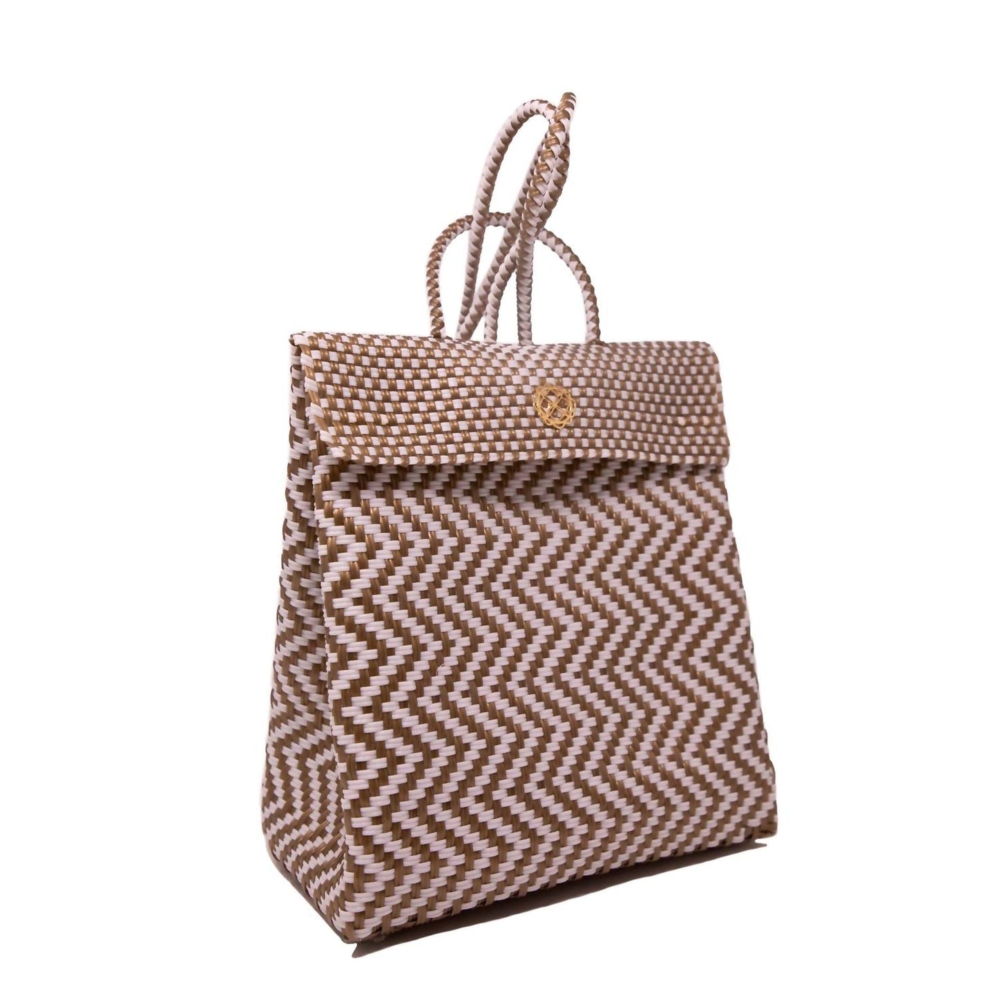 Women's Small Handmade Chevron Backpack