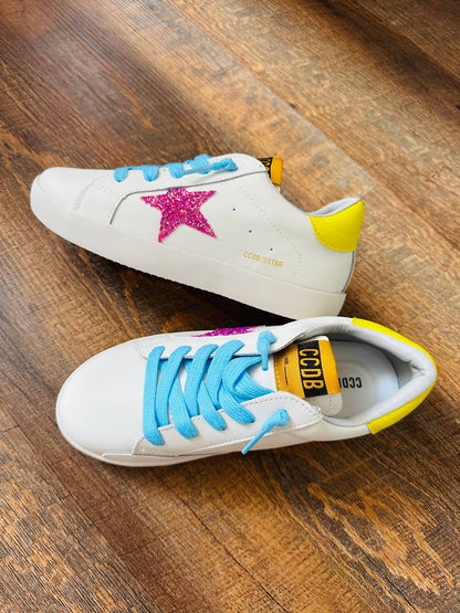 Kid's Glitter Star Sneakers