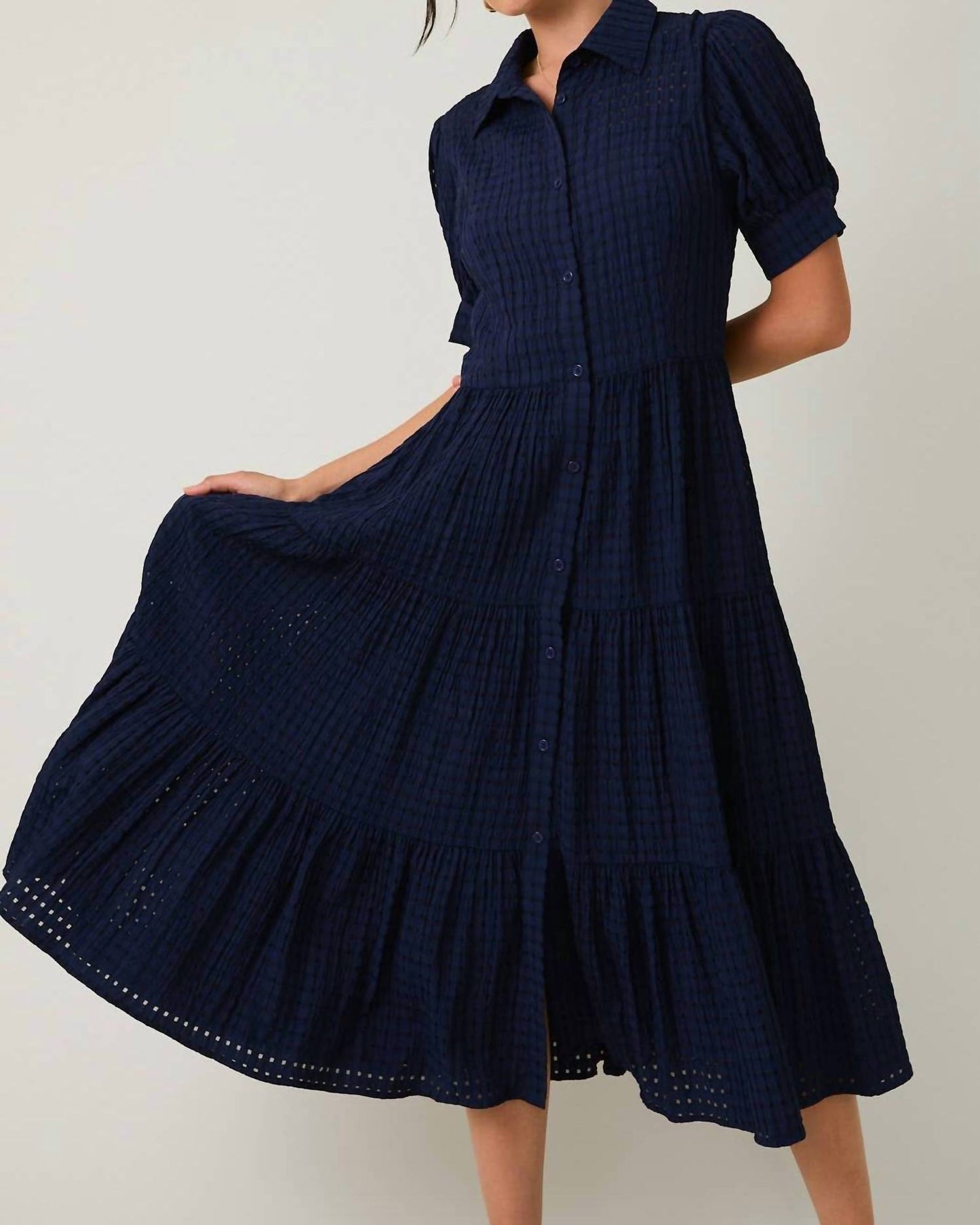 Madeleine Button-Down Midi Dress