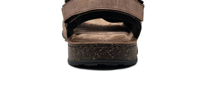 Wasak - Men's Heath Leather Velcro Sandals - Rack Hunt
