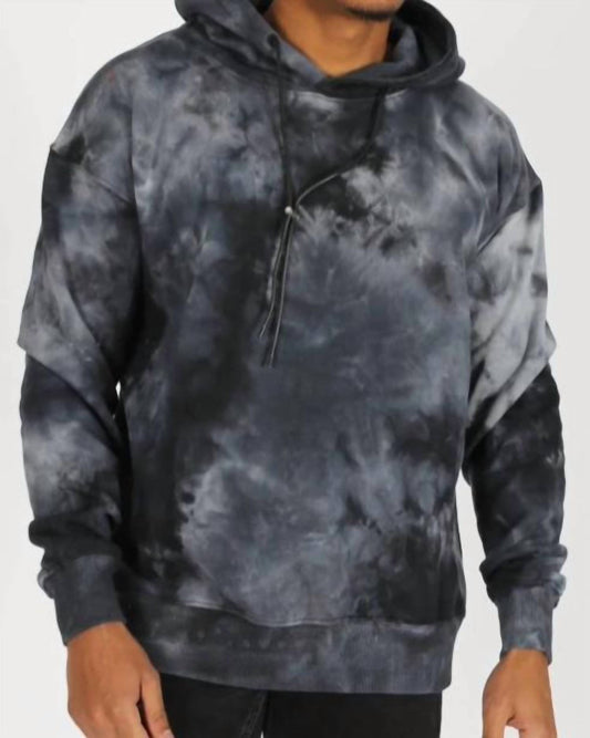 Men's Tie Dye Hooded Sweatshirt